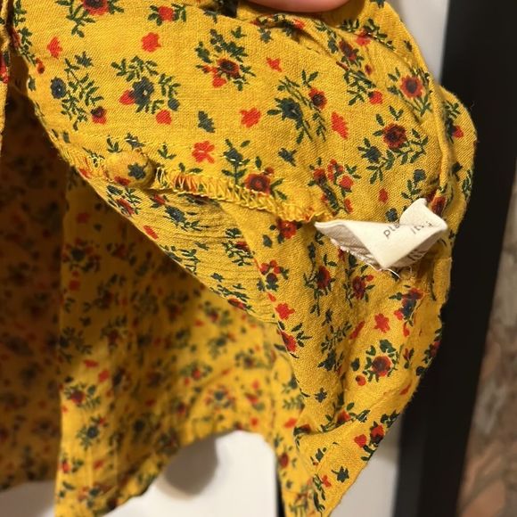Madewell Yellow Floral Blouse - Picture 3 of 3